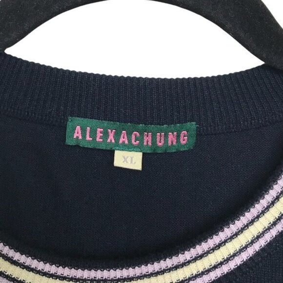AlexaChung Blue Planet Intarsia Crew Neck Saturn Sweater - Picture 8 of 14